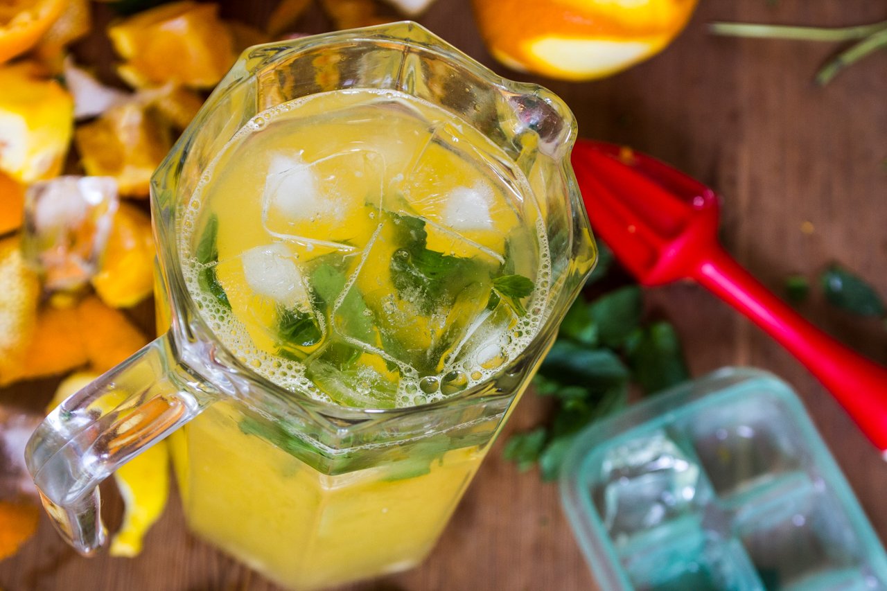Osvěžující citrusová limonáda s mátou